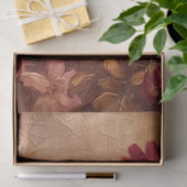 水彩赤面とブルゴーニュバラヴィンテージ金ゴールド 薄葉紙 (ギフト)