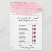 水彩赤面と金ゴールド結婚の単語検索ゲーム (正面/裏面)