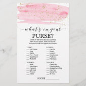 水彩赤面と金ゴールド財布ゲームの内容 (裏面)