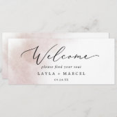 水彩赤面ぶら下がったの座席図ヘッダー (正面/裏面)