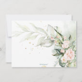 水彩赤面クリームバラブライダルブランチ 招待状 (裏面)