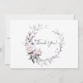 水彩赤面バラバーチャルベビーシャワーbyメール 招待状 (裏面)