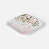 水彩赤面バラユーカリsweet sixteen ペーパープレート (傾斜あり)