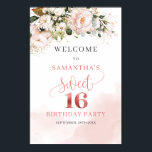 水彩赤面バラ金ゴールド16th birthday welcome ポスター<br><div class="desc">水祝色赤面バラ金ゴールド歓迎ポスターとスタイルの特別な16歳の誕生日魅力的、誕生日パーティーお祝いに最適。このポスエレガントターは、繊細な水彩のバラと輝く金ゴールドアクセントで、思い出に残るイベントのトーンを設定する。洗練されたtouchでゲストを歓迎し、このポスターは誕生日パーティーの装飾に素敵な追加である。確かにお祝いに魅力と優雅さのtouchを追加するには、水色赤面バラ金ゴールド16th誕生日ウェルカムポスターは、このマイルストーン大事な行事をマークする美しい方法である。一致連絡するアイテムまたはカスタマイズ用のマイレットプリント©</div>