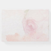 水彩赤面バラ |の結婚ゲストブック ゲストブック (裏面)