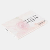 水彩赤面バラ |の結婚ゲストブック ゲストブック (コーナー)