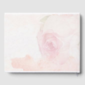 水彩赤面バラ |の結婚ゲストブック ゲストブック (裏面)