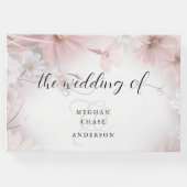 水彩赤面ピンクデイジー ゲストブック (正面)