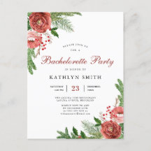 水彩赤面ピンクフローラバチェロレッテ