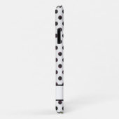 水彩赤面ピンクブルゴーニュバラ水玉模様 Case-Mate iPhoneケース (裏面/右)