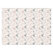 水彩赤面ピンクホエールドルフィン海シーガール テーブルクロス (正面(横))