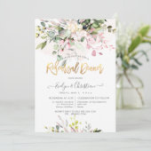 水彩赤面ピンクユーカリプラーサルディナー 招待状 (スタンド正面)