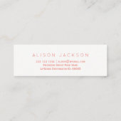 水彩赤面ピンクリップ製品販売代理店 スキニー名刺 (裏面)