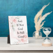 水彩赤面ピンクワイルドバラ フォトプラーク (側面)