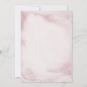 水彩赤面ピンク卒業ディナーメニュー 招待状 (裏面)