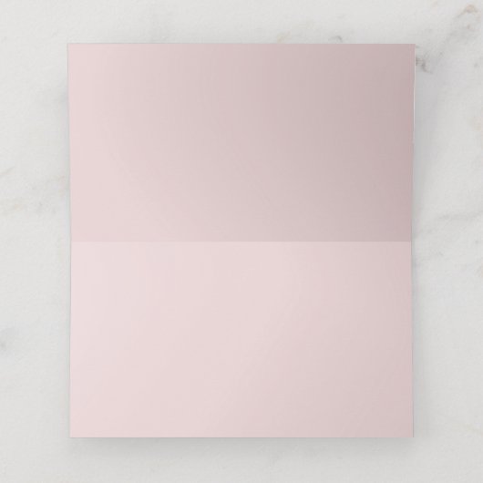 水彩赤面ピンク牡丹フローラ座席表 プレイスカード (内部開封)