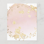 水彩赤面ピンク美しいサロン チラシ (裏面)