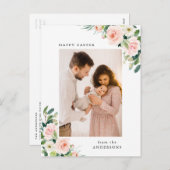 水彩赤面フローライースターフォト シーズンポストカード (正面/裏面)