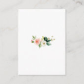 水彩赤面フローラバラ結婚金ゴールド詳細 エンクロージャーカード (裏面)