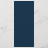 水彩赤面フローラ金ゴールド結婚フレームのメニュー メニュー (裏面)