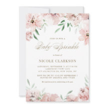 水彩赤面ムーヴピンク花ベビー散布