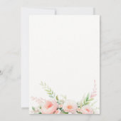水彩赤面結婚フローラ 招待状 (裏面)