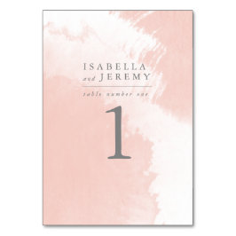 水彩赤面結婚式のテーブル番号 テーブルナンバー