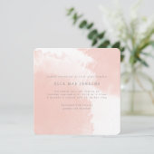 水彩赤面誕生発表 案内状 (スタンド正面)