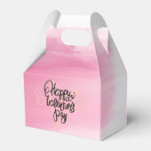 水彩赤面 |バレンタインのギフトボックス フェイバーボックス (正面サイド)