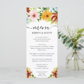 水彩赤黄青結婚花 メニュー (スタンド正面)