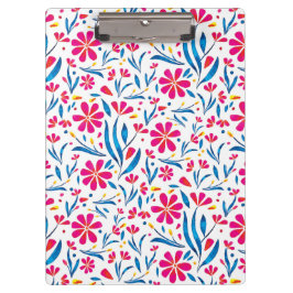 水彩起毛花模様 クリップボード