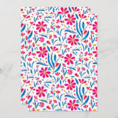 水彩起毛花模様 シーズンカード (正面/裏面)