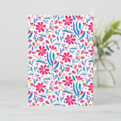 水彩起毛花模様 シーズンカード (スタンド正面)