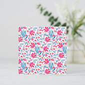 水彩起毛花模様 シーズンカード (スタンド正面)