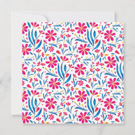 水彩起毛花模様 シーズンカード