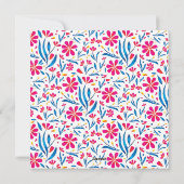 水彩起毛花模様 シーズンカード (裏面)