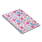 水彩起毛花模様 ノートブック (右側)
