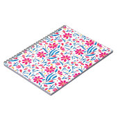 水彩起毛花模様 ノートブック (左側)