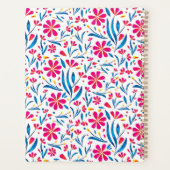 水彩起毛花模様 プランナー手帳 (裏面)