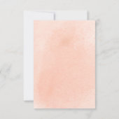 水彩車のベビーシャワー サンキューカード (裏面)