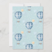 水彩輸送ベビーシャワー 招待状 (裏面)