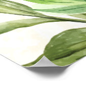 水彩農場動物トラクター ベビーシャワー ポスター (角)