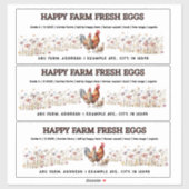 水彩農場大卵カートンラベル シール (シート)