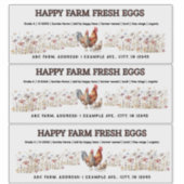 水彩農場大卵カートンラベル シール (正面)
