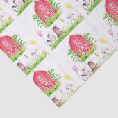 水彩農場誕生日かわいい動物 薄葉紙 (詳細)