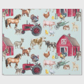 水彩農場 ラッピングペーパー (フラット)