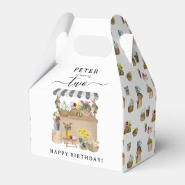 水彩農家の花市場バースデーパーティー フェイバーボックス