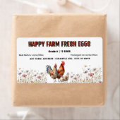 水彩農産卵カートンラベル ラベル (インサイチュ)