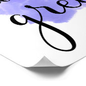 水彩退職パーティープリント標識 ポスター (角)