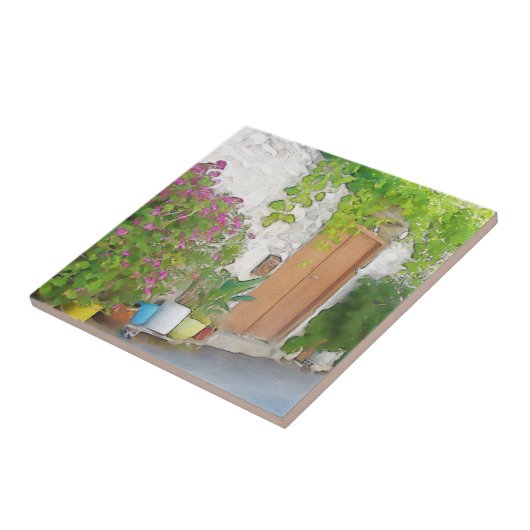 水彩通り表示 タイル (側面)